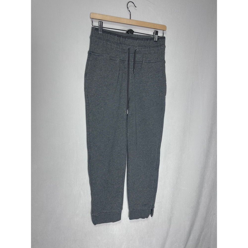 Adidas by Stella McCartney Grey High Rise Ankle Zip Jogger Sweatpants Small